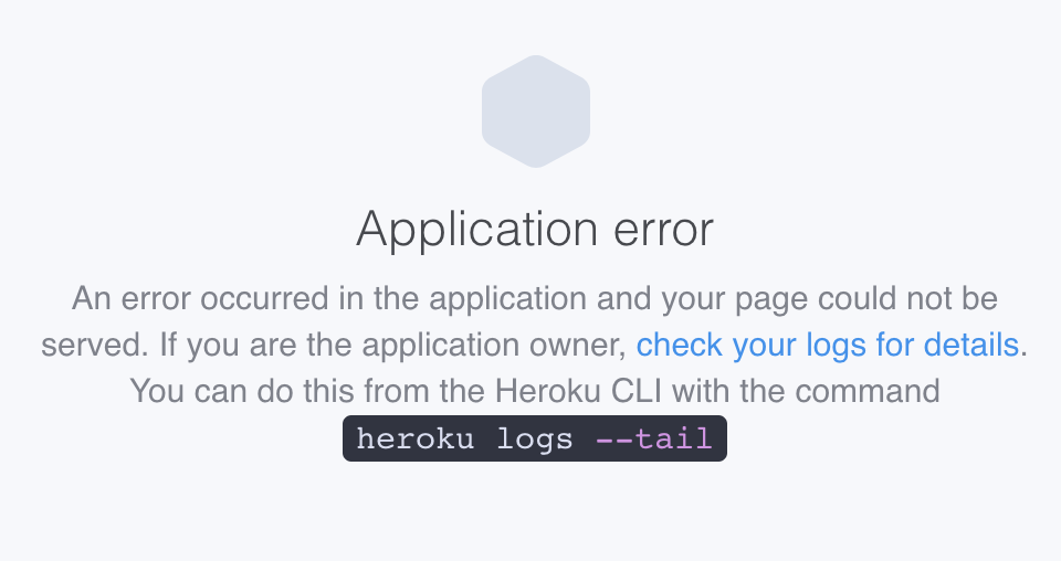 Heroku Application Error