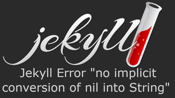 Jekyll Implicit Conversion Error